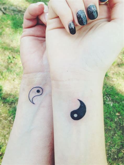 yin yang tattoo|yin yang best friend tattoos.